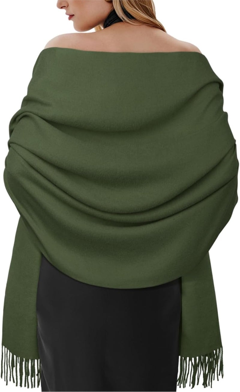 Darller Winter Scarf for Women Pashmina Shawls and Wraps for Evening Dresses Wedding Party Bridesmaid Warm Long Scarves Shawl - Image 1